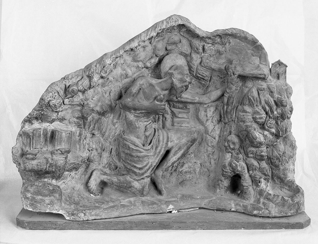 San Girolamo (rilievo, opera isolata) - ambito lombardo (sec. XVI)