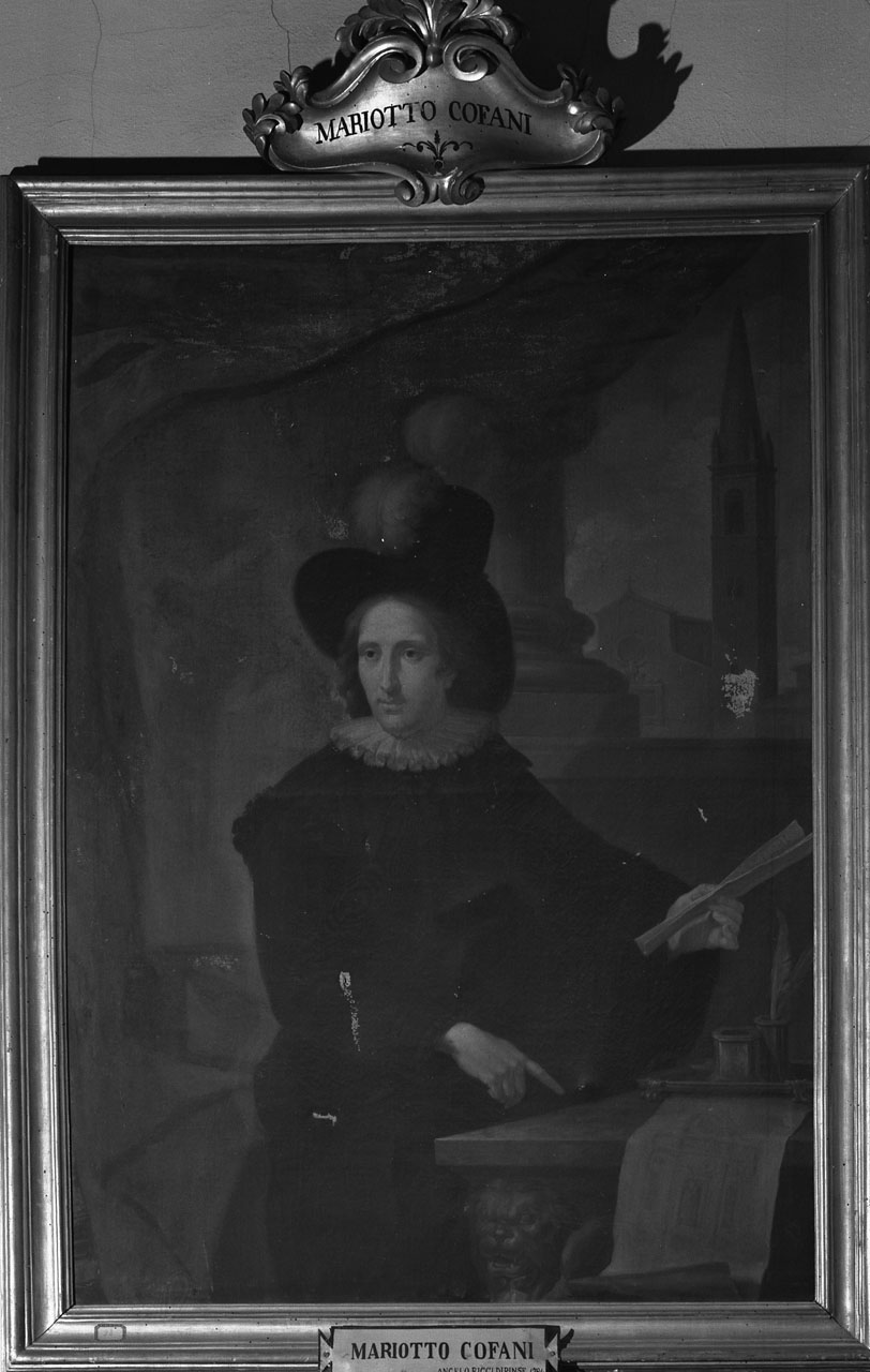 ritratto di Mariotto Cofani (dipinto) di Ricci Angelo Battista (fine sec. XVIII)