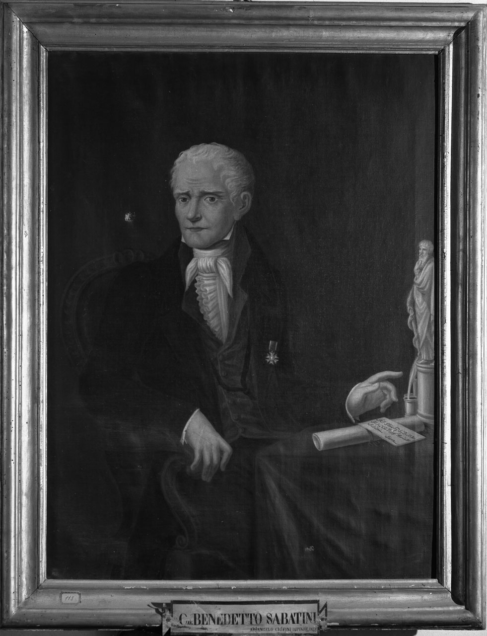 ritratto di Benedetto Sabatini (dipinto) di Ciofini Arcangelo (sec. XIX)