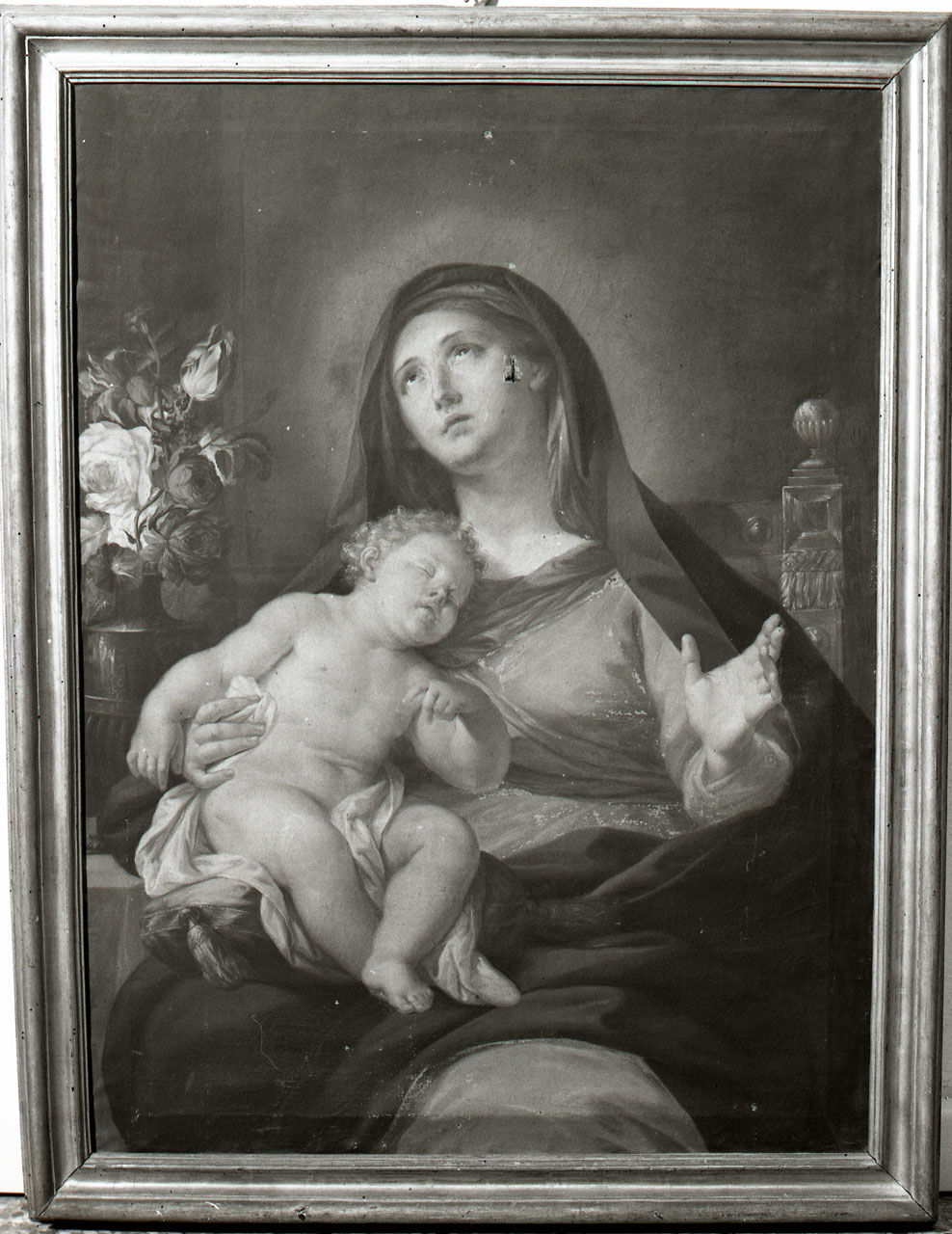 Madonna con Bambino (dipinto, opera isolata) - ambito bolognese (sec. XVII)
