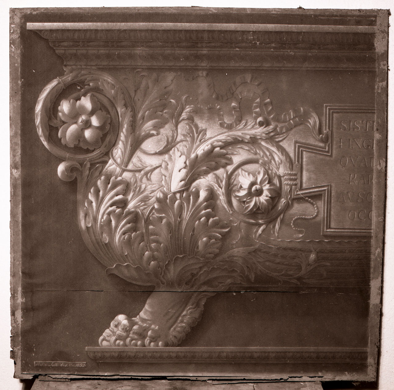 elemento scultoreo (dipinto) di Scaletti Antonio (sec. XIX)