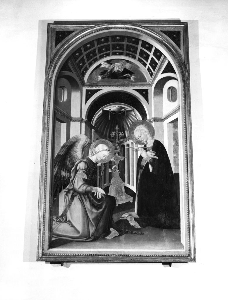 Annunciazione (dipinto, opera isolata) di Neri di Bicci (attribuito) (sec. XV)