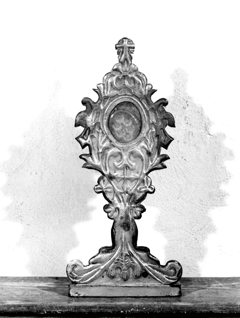 reliquiario-ostensorio, opera isolata - bottega aretina (sec. XX)