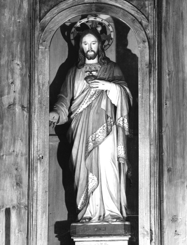 Sacro Cuore di Gesù (statua, elemento d'insieme) - ambito aretino (fine sec. XVIII)