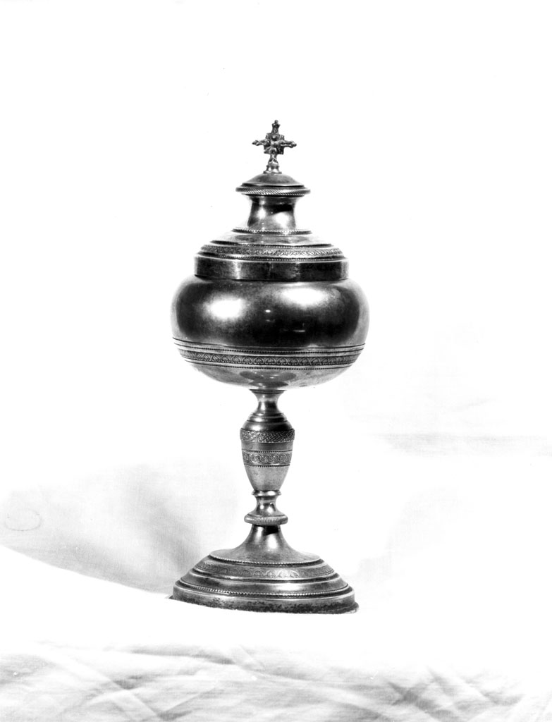 pisside, opera isolata - bottega toscana (fine sec. XIX)