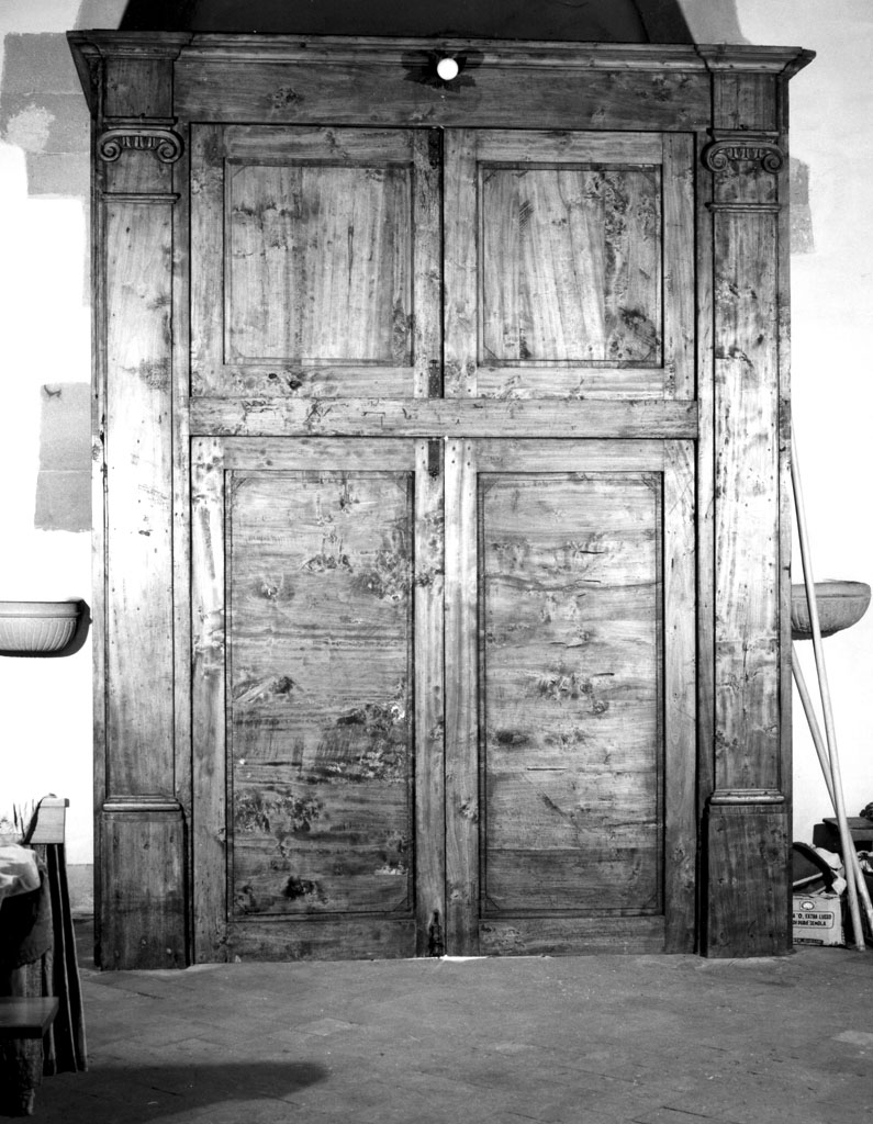 bussola d'ingresso, opera isolata - ambito toscano (fine sec. XVIII)