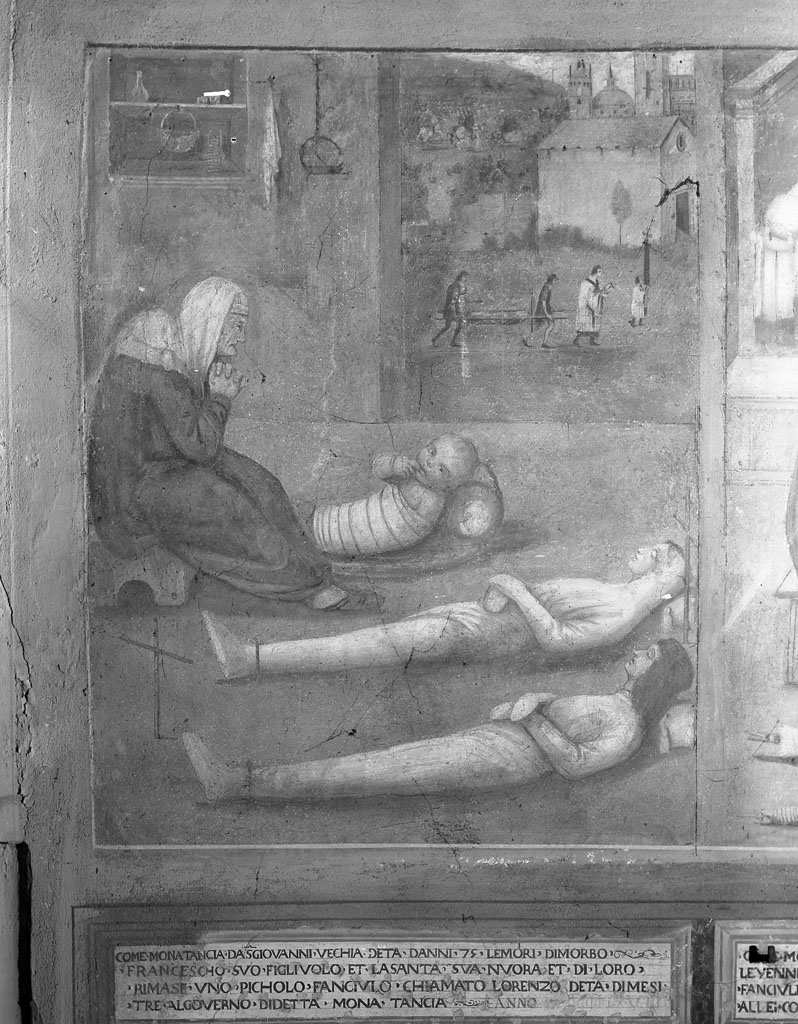 miracolo di Monna Tancia (dipinto, ciclo) di Luberto detto Montevarchi (attribuito) (inizio sec. XVI)