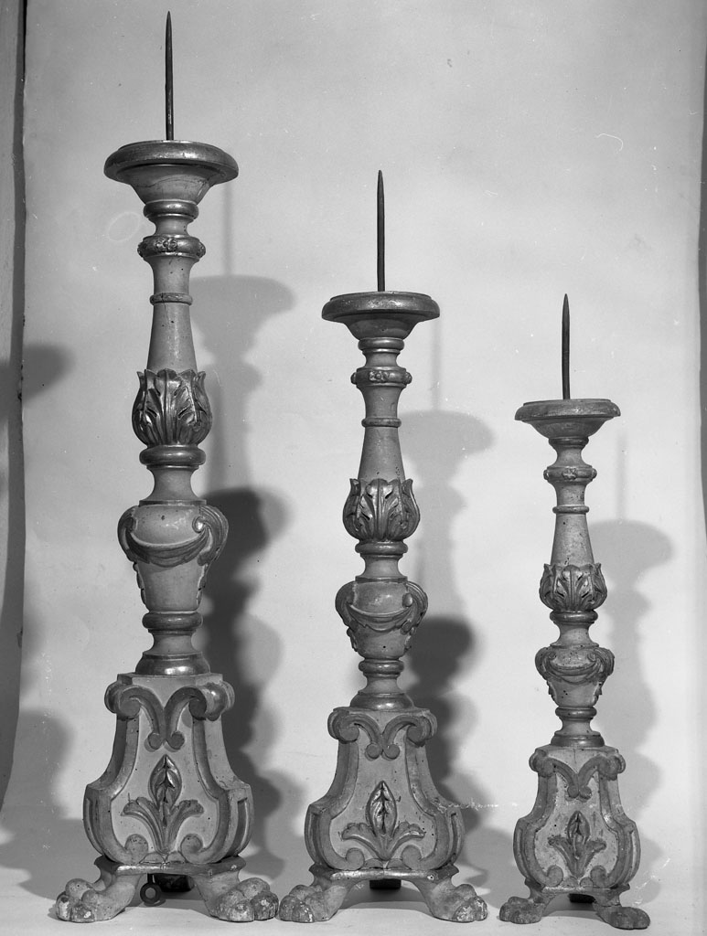 torciera, serie - bottega toscana (sec. XVIII)