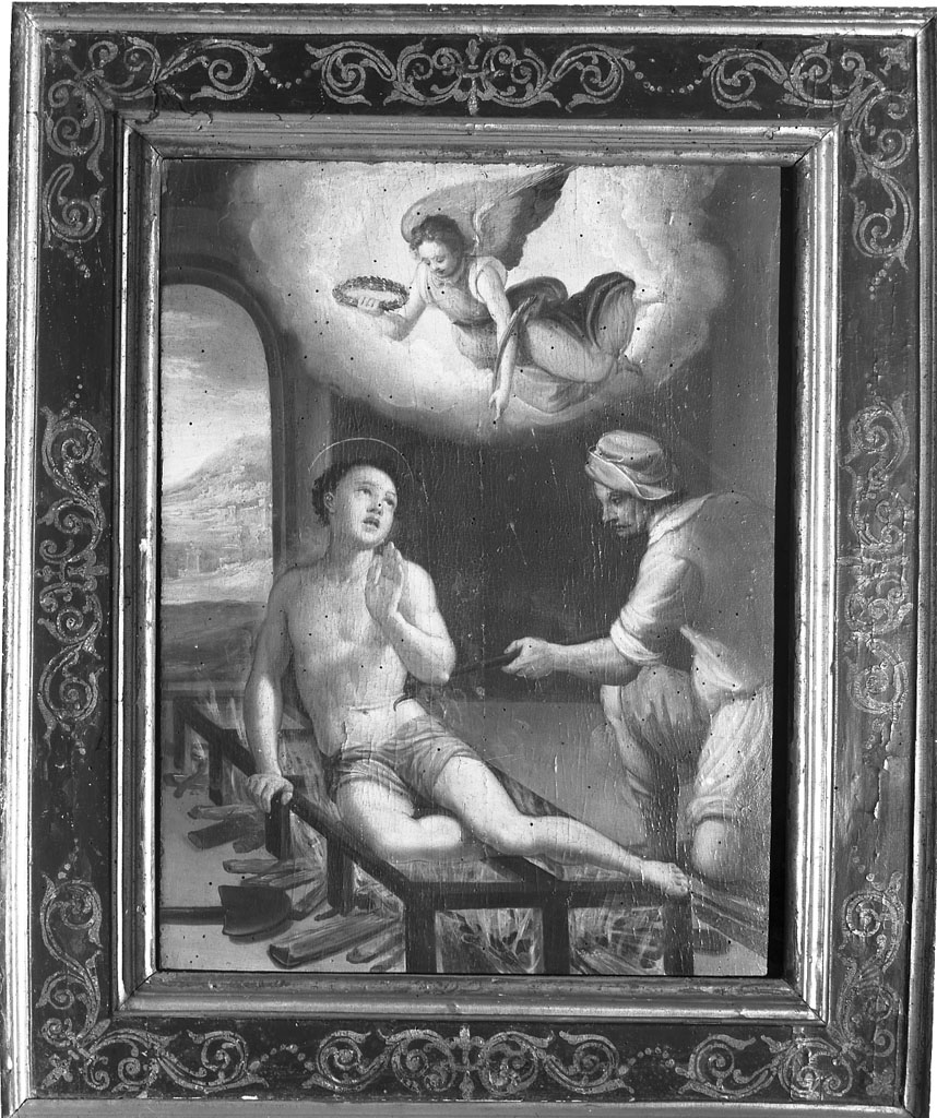 martirio di San Lorenzo (dipinto, pendant) - ambito toscano (fine sec. XVI)