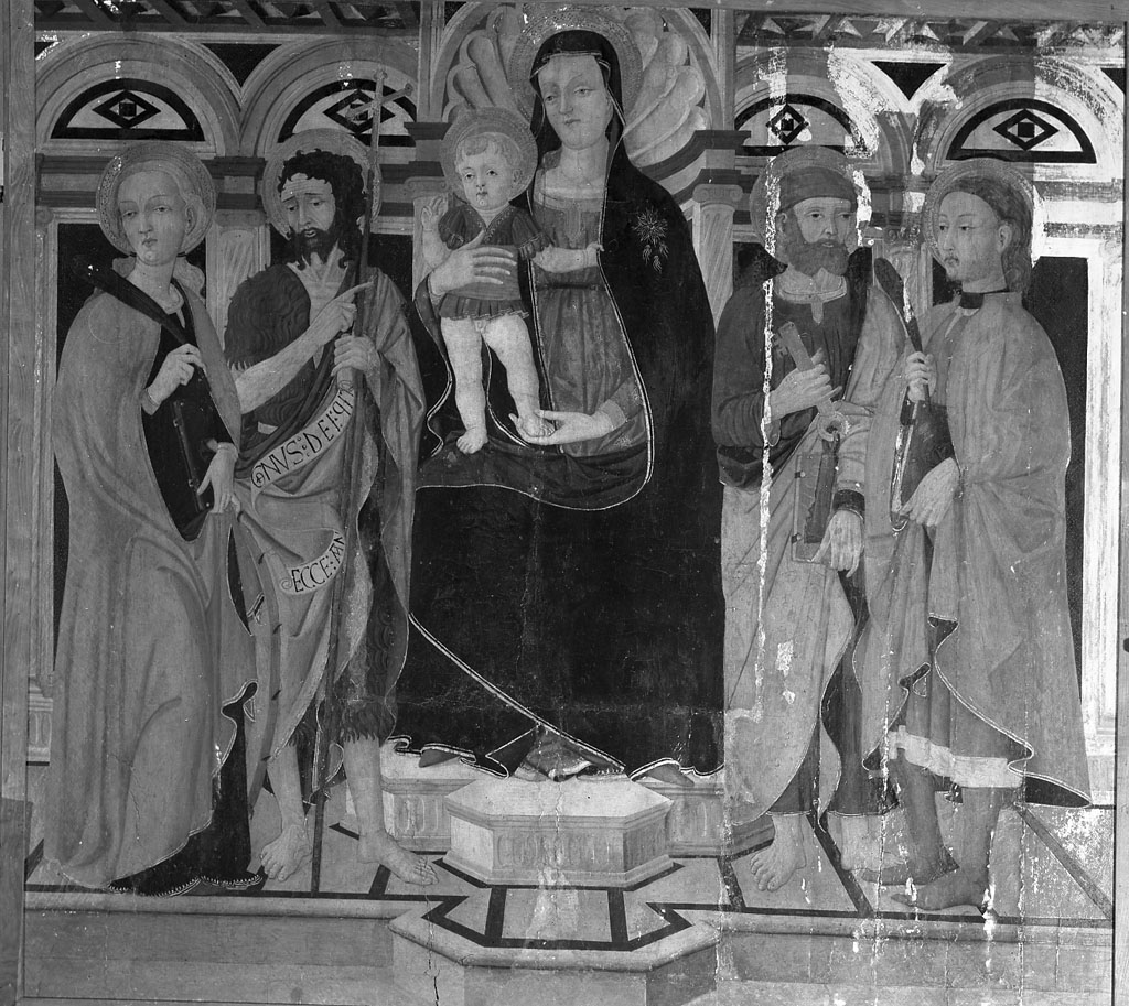 Madonna con Bambino e Santi (dipinto) - ambito toscano (metà sec. XV)