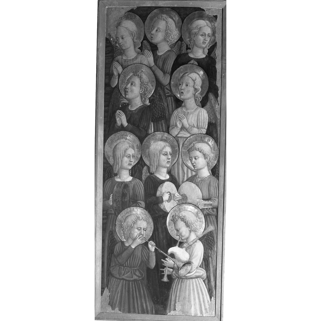 angeli musicanti (dipinto) di Maestro del Cassone Adimari (metà sec. XV)