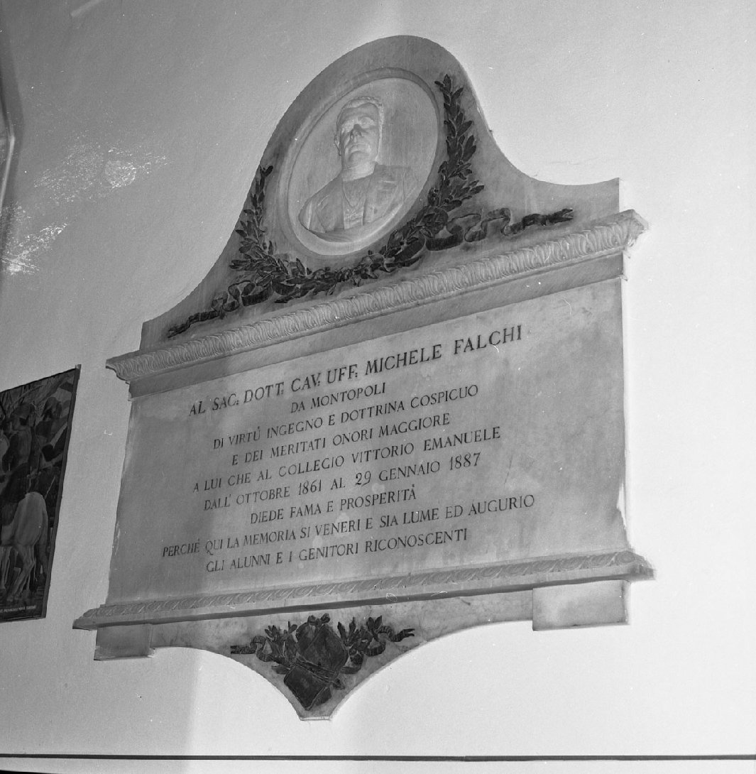 lapide celebrativa - bottega toscana (sec. XIX)