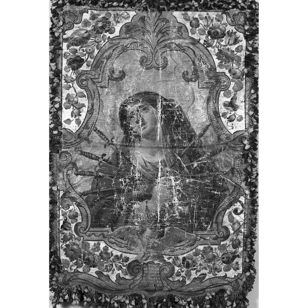 stendardo processionale - bottega toscana (fine/inizio secc. XVII/ XVIII)