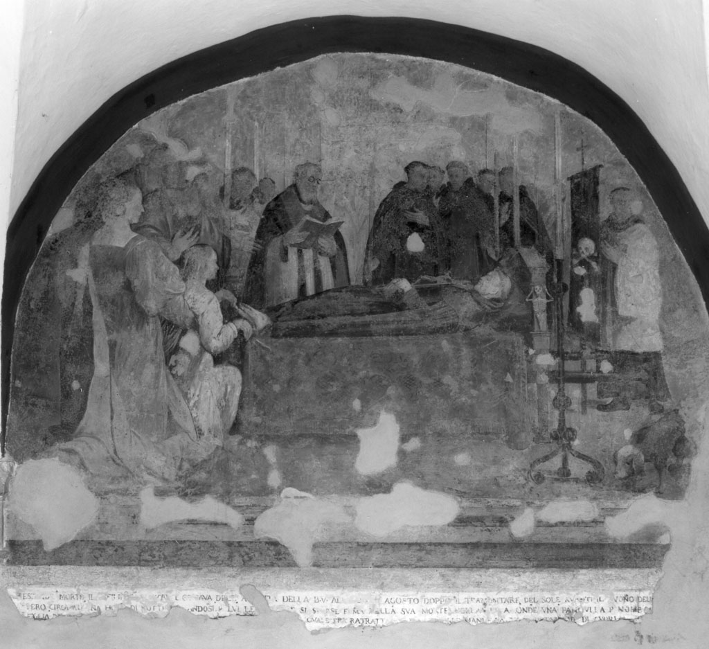 morte di San Filippo Benizi (dipinto) di Zoi Antonio (prima metà sec. XVII)