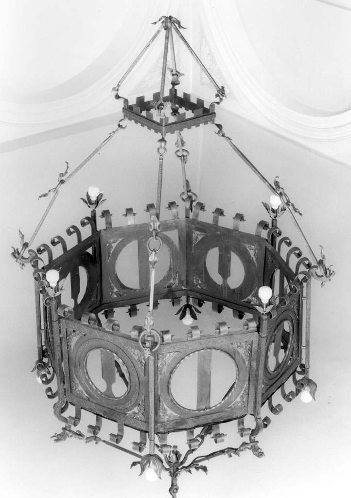 lampadario - bottega toscana (seconda metà sec. XIX)