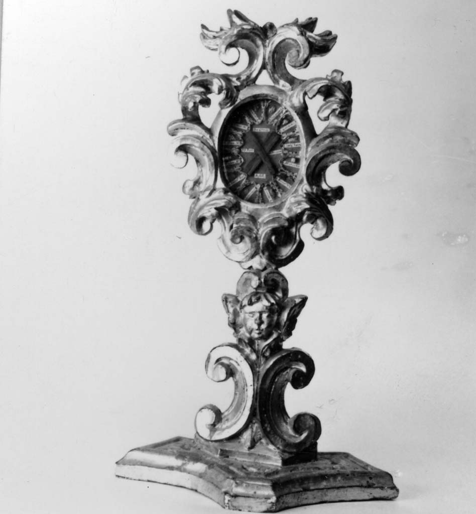 reliquiario - bottega toscana (inizio sec. XVIII)