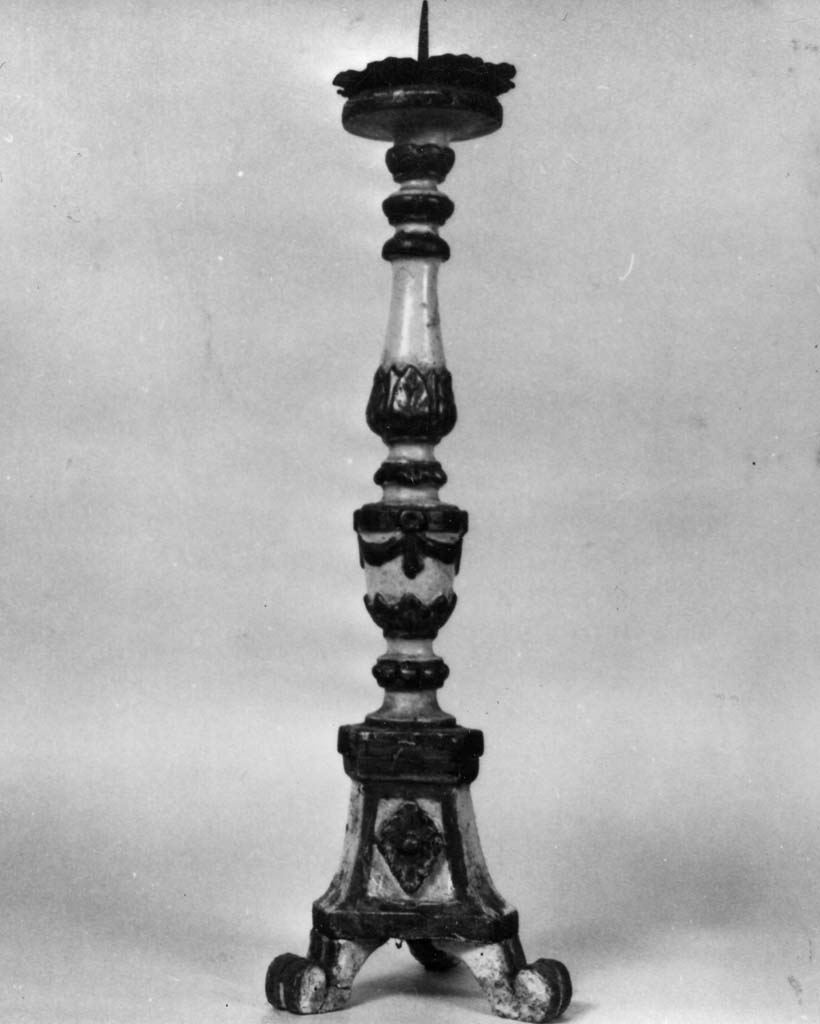 candeliere, serie - bottega toscana (prima metà sec. XIX)