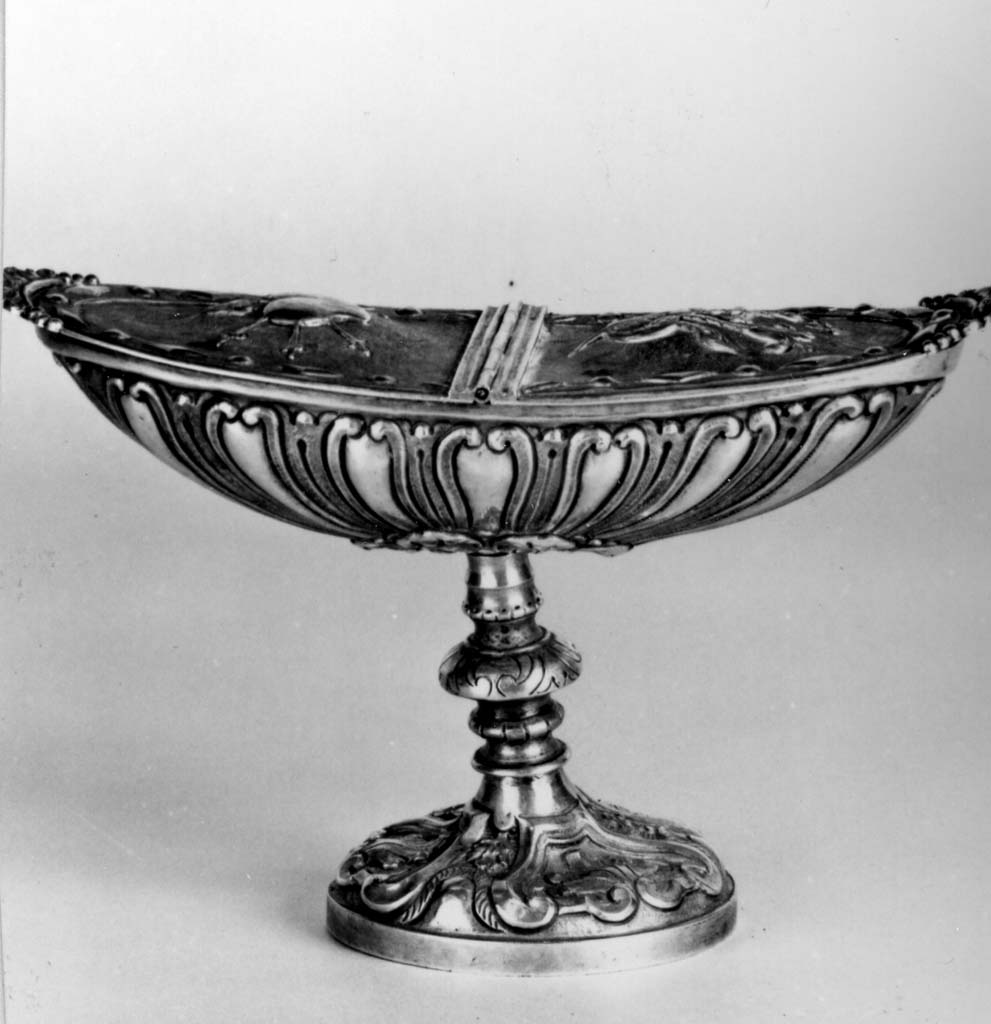 navicella portaincenso - bottega toscana (metà sec. XVII)