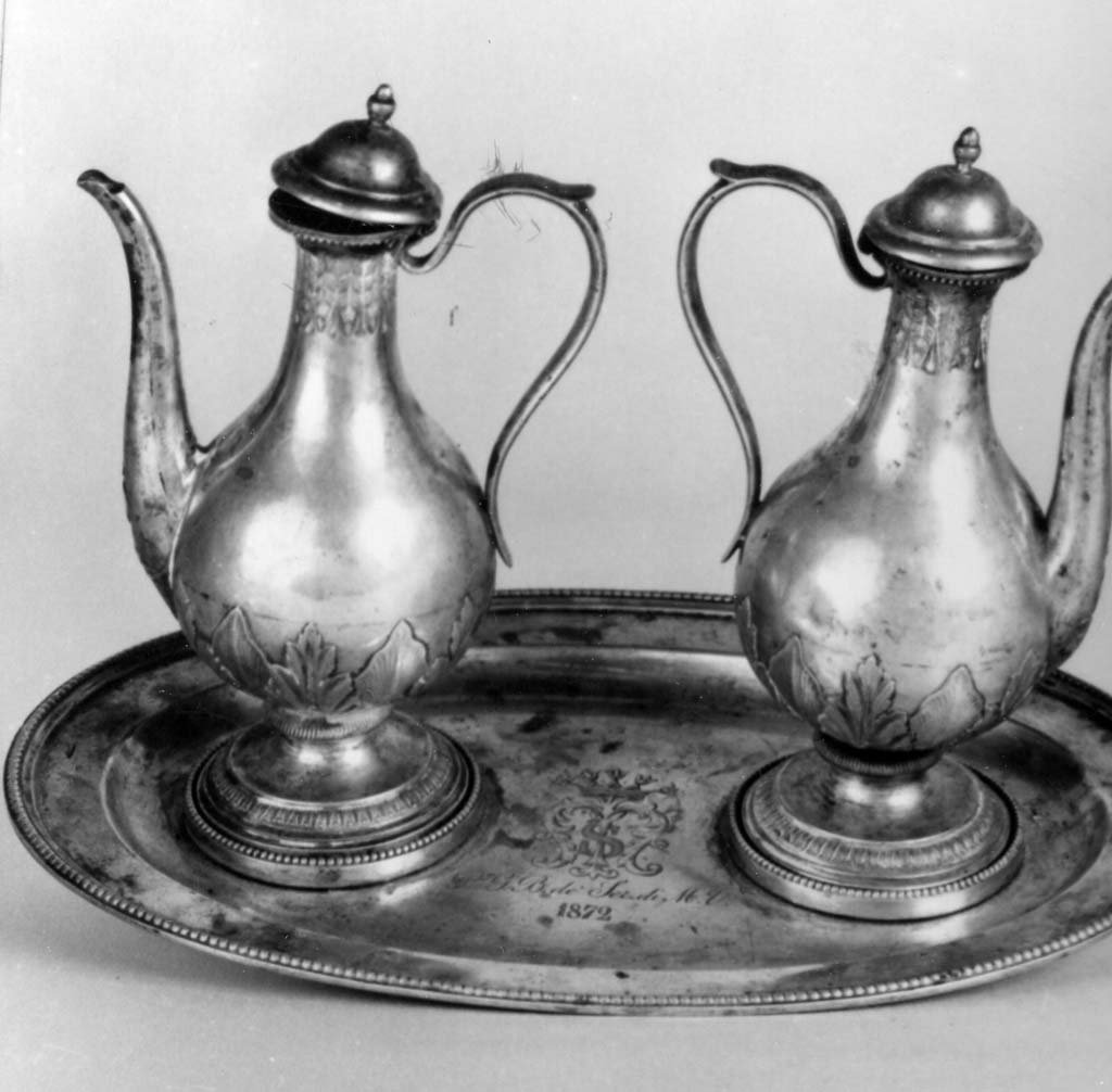 vassoio porta ampolline - bottega toscana (sec. XIX)