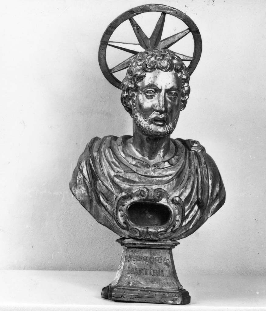 reliquiario - a busto - bottega toscana (sec. XVII)