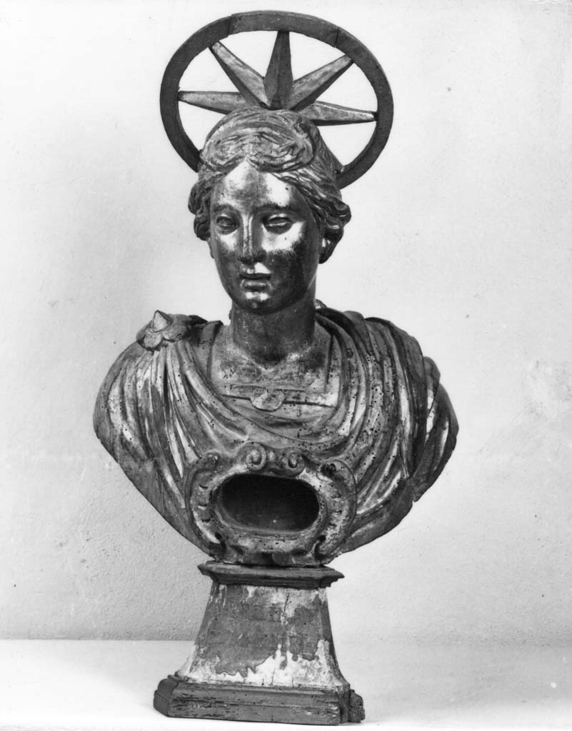 reliquiario - a busto - bottega toscana (sec. XVII)