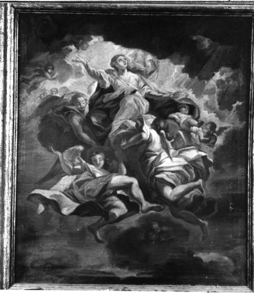 Madonna Assunta con angeli (dipinto) - ambito toscano (seconda metà sec. XVII)