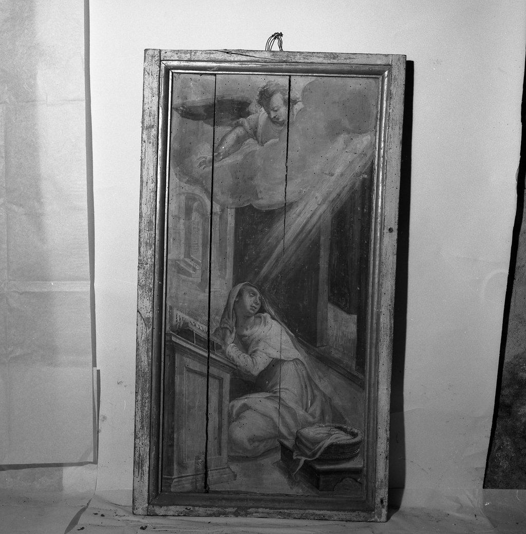 Annunciazione (dipinto) di Porta Orazio (attribuito) (sec. XVI)