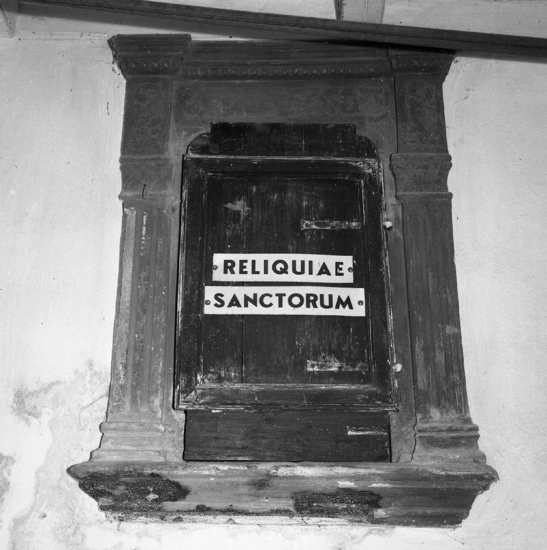 tabernacolo murale - bottega toscana (fine sec. XVI)