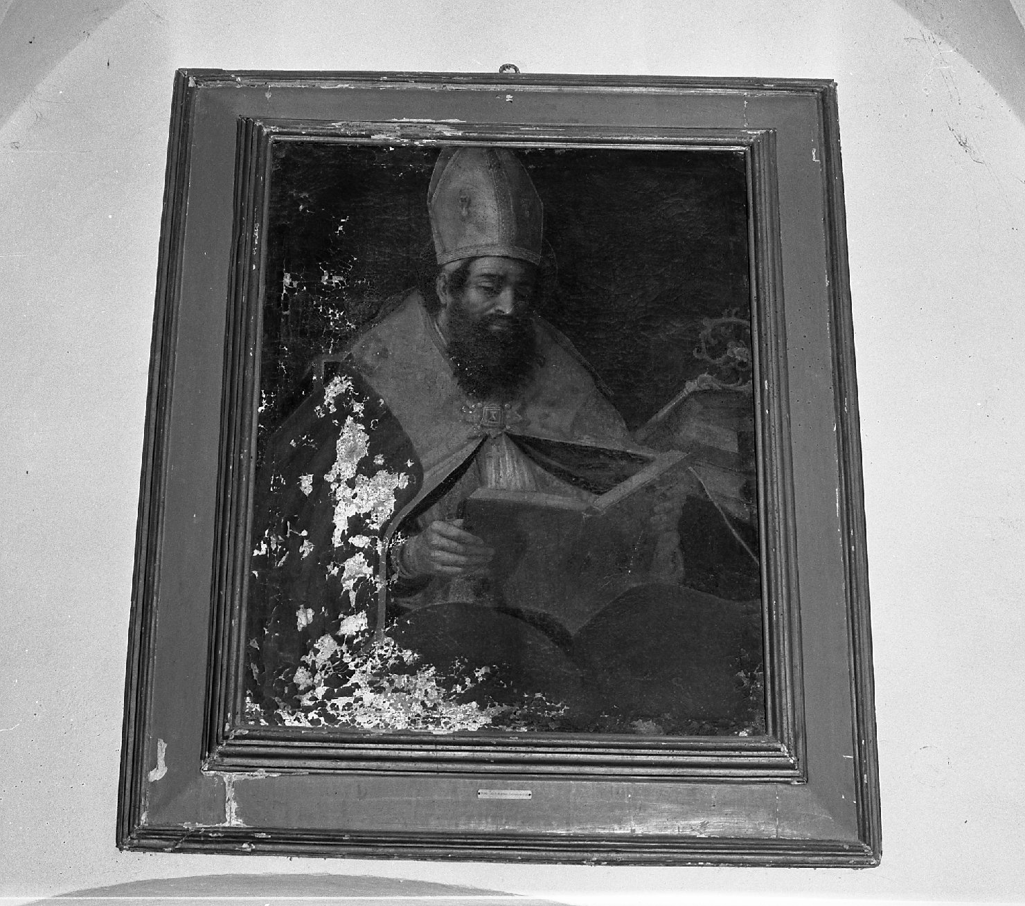 Santo vescovo (dipinto) - ambito aretino (sec. XVII)