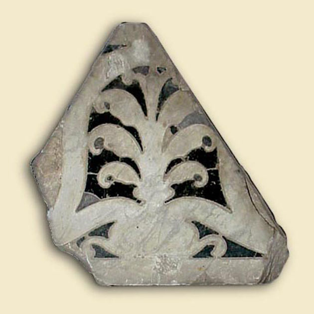 decorazione a intarsio, frammento - ambito toscano (secc. XVII/ XVIII)