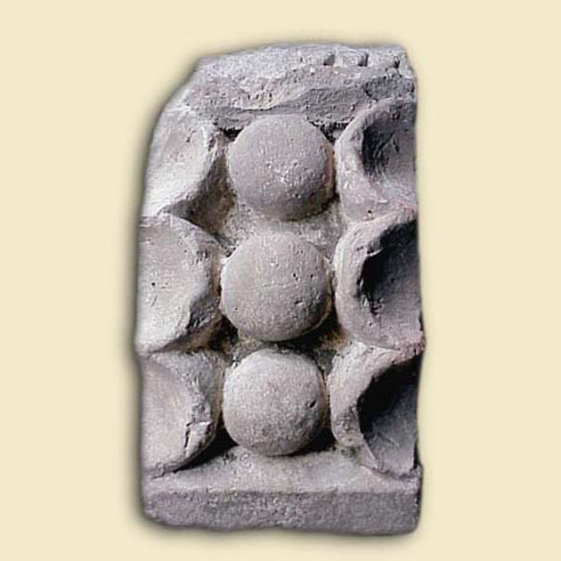 mensola architettonica - bottega italiana (secc. XII/ XIII)