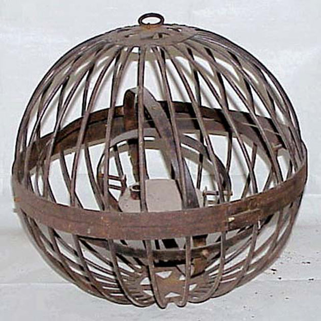 mappamondo - bottega italiana (secc. XVIII/ XIX)