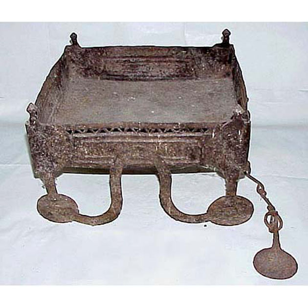 braciere - bottega italiana (secc. XVII/ XVIII)