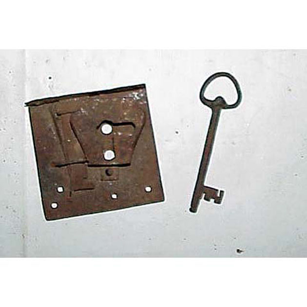 serratura - bottega italiana (secc. XVII/ XVIII)