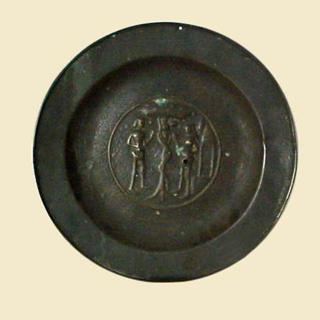 piatto - bottega italiana (secc. XIII/ XIX)