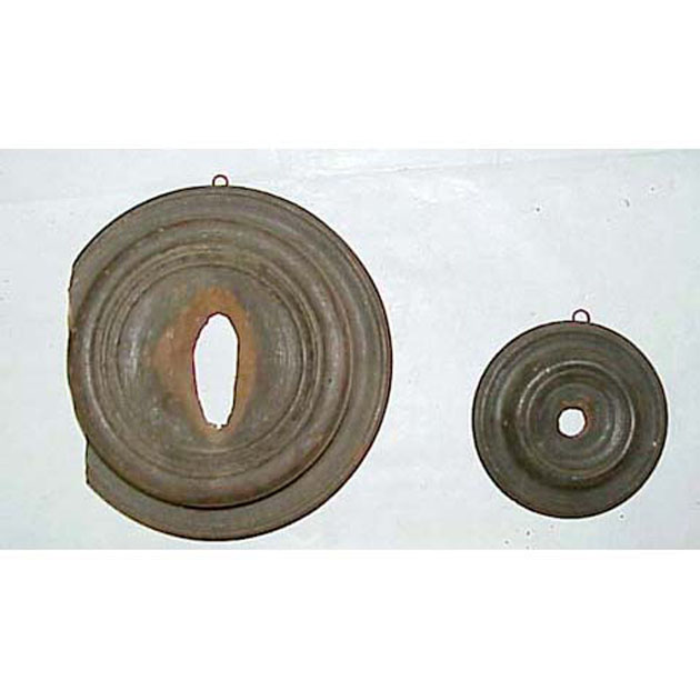 disco fermaostie, elemento d'insieme - bottega italiana (secc. XIX/ XX)