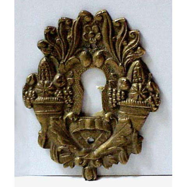 bocchetta di serratura - bottega italiana (secc. XVIII/ XIX)