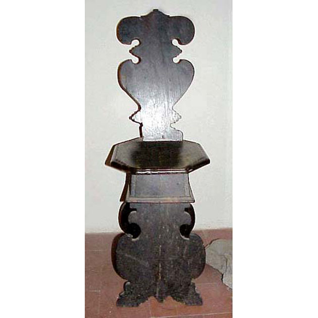 sgabello - bottega toscana (secc. XIX/ XX)