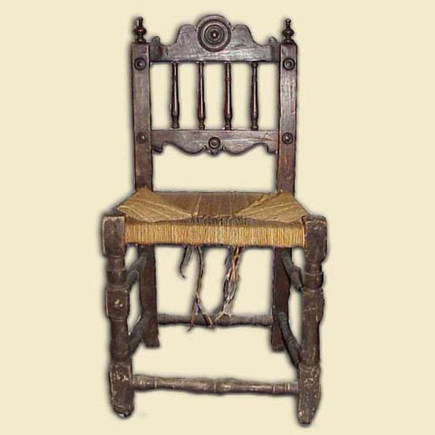 sedia - bottega italiana (secc. XVIII/ XIX)