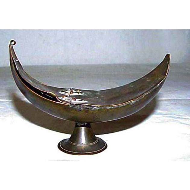 navicella portaincenso - bottega toscana (secc. XIV/ XV)