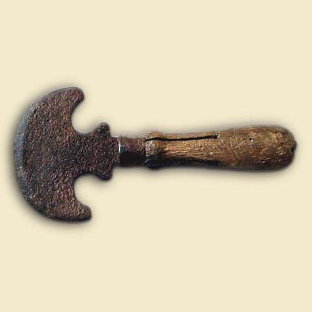 mezzaluna - bottega italiana (secc. XVII/ XVIII)