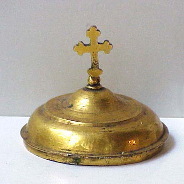 coperchio di pisside, elemento d'insieme - bottega italiana (secc. XVII/ XVIII)