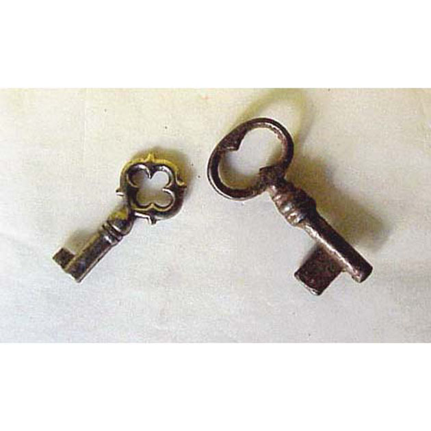 chiave, coppia - bottega italiana (secc. XIX/ XX)