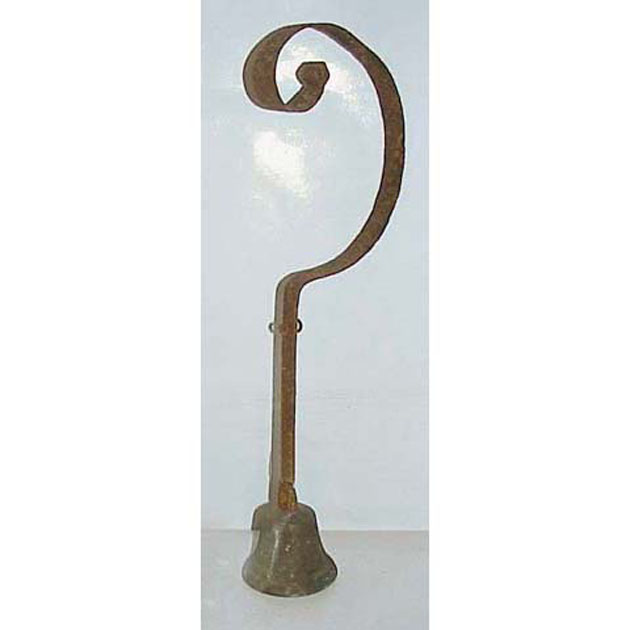 campanello - bottega italiana (secc. XVIII/ XIX)