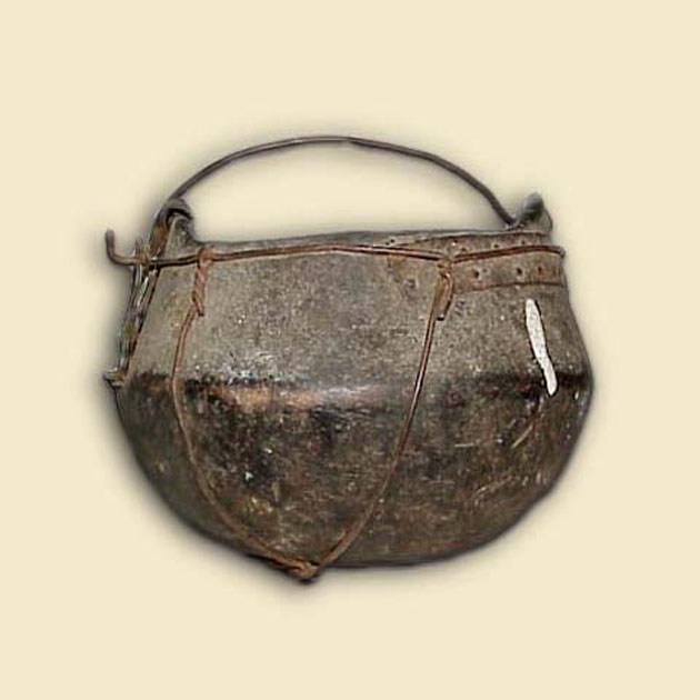 pentola - bottega italiana (secc. XVII/ XVIII)