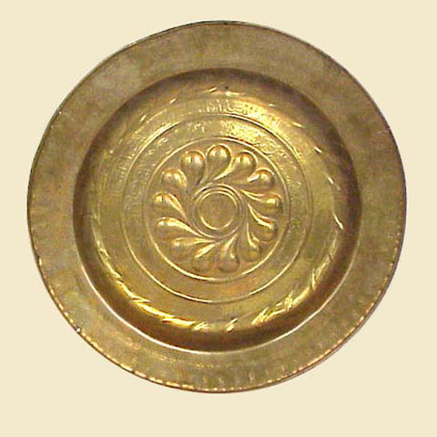 piatto per elemosine - bottega italiana (secc. XVIII/ XIX)