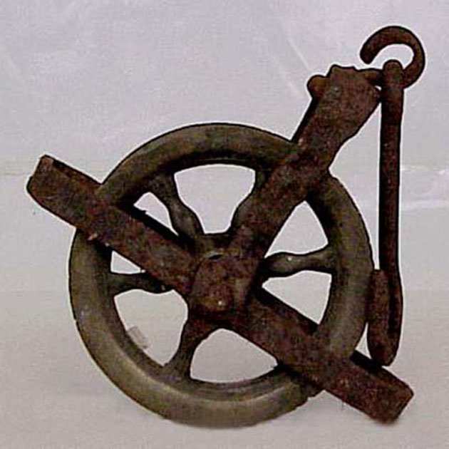 carrucola - bottega italiana (secc. XIX/ XX)