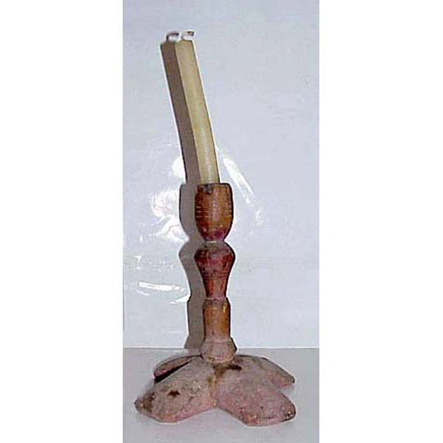 portacandele - bottega italiana (secc. XVIII/ XIX)