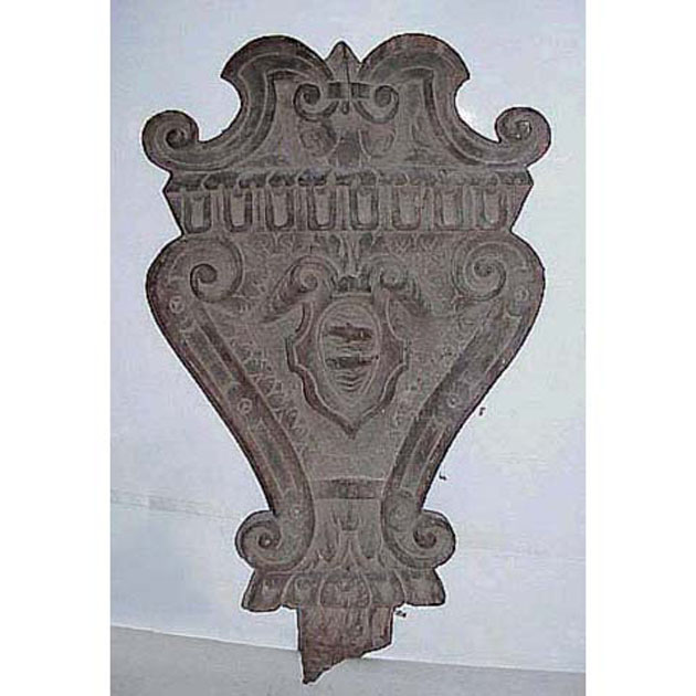 schienale, frammento - bottega italiana (secc. XVIII/ XIX)