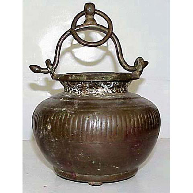 pentola - bottega italiana (secc. XVIII/ XIX)